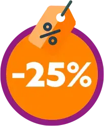 Promotional -25% off sticker